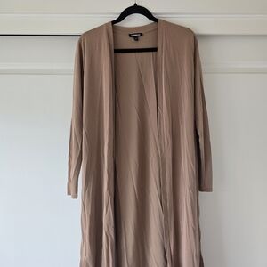 Express Tan Longline Cardigan